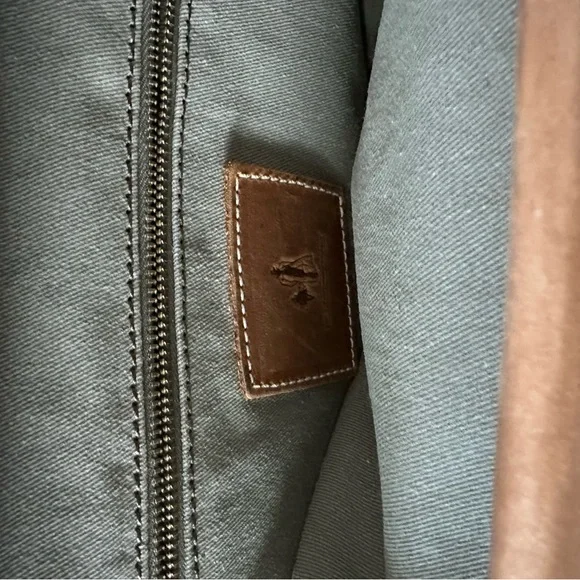 J Peterman Leather & Canvas Travel Bag - Picture 9 of 10